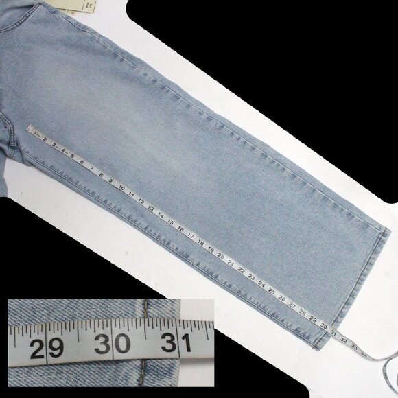 No Boundaries XL 16-18 No Waist Wide Leg Baggy Light Wash Blue Denim Jeans - Picture 11 of 12